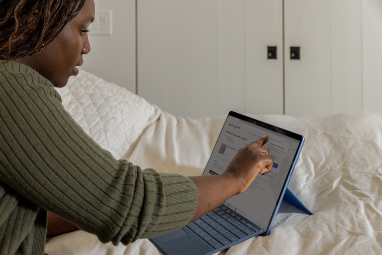Person using laptop